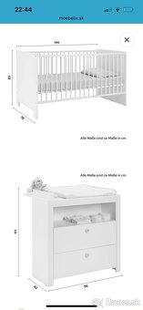 Detska postielka a prebalovaci pult - 3