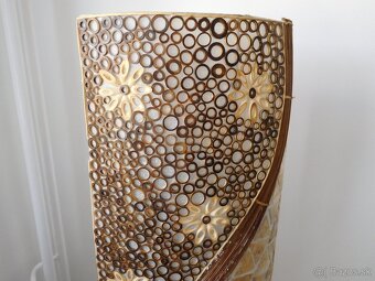 LAMPA stojatá MUŠLA / BAMBUS, - 3