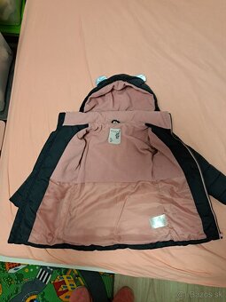 Dievcenska zimna bunda vel. 116 - 3