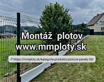 Betonovy plot , podhrabove dosky ,3D, 2D, Montáž - 3