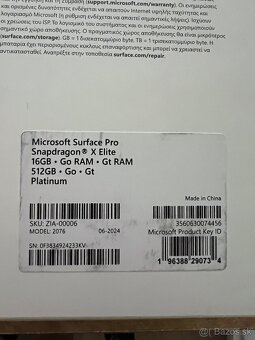 Predám Microsoft Surface PRO, OLED, SNAP. ELITE X, 11th 512 - 3