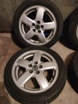 4ks alu disky orig. Škoda 5x100 r15 195/50 r15 5mm - 3