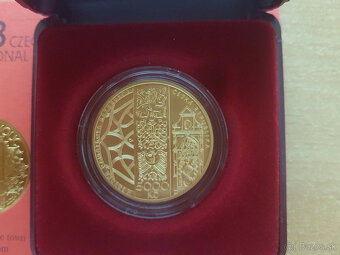 Zlatá minca 5000 Kč Olomouc bk 2024 pod cenu zlata - 3
