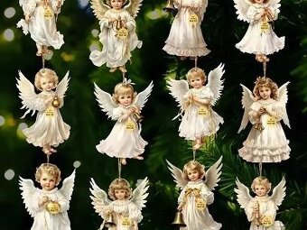 Zavesne anjeliky sada 12 ks - 3