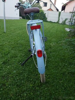 Mestský bicykel Elops 520 so zníženým rámom džínovo modrý - 3