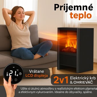 Elektrický krb 2000W s WiFi - 3