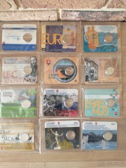 pamätné mince, coincards, mincové kartičky, sady mincí SK - 3