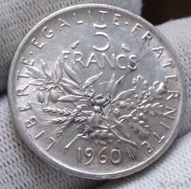Strieborné mince Francúzska. - 3