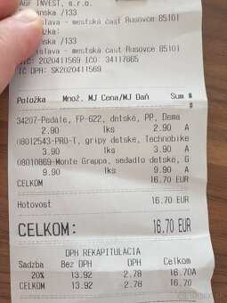 Detske pedale a guma na riaditka na bicykel - 3