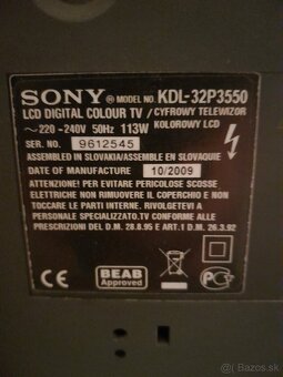 SONY KDL-32P3350 - 3