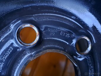 Plechové disky 5x100 R14 + zimné pneu 2ks 175/70 R14 - 3
