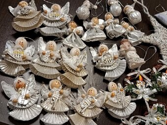 Strieborný set Vianočných dekorácií na stromček - 3