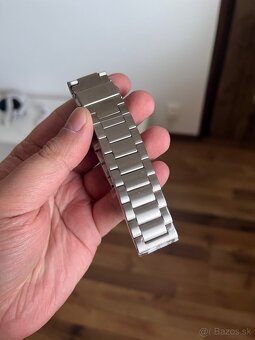 Strieborný titánový remienok na hodinky 22mm - 3