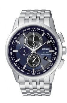 CITIZEN - Radio controlled H804, Eco-Drive, 43 mm modré - 3
