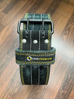 Kožený posilňovacie opasok HMS Premium veľ.M - 3
