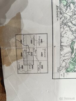 Stará vojenská mapa Zvolen, Sliač, Detva... - 3