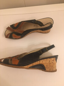 Dámske kožené sandále ROBEL-veľ.39-znížená cena - 3