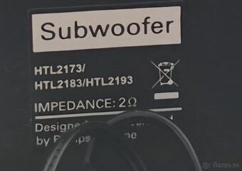 Predám subwoofer Philips HTL2173 HTL2183 HTL2193 - 3