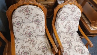 Starožitné kreslá-2ks - 3