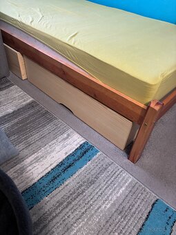 Drevená posteľ 90x200 cm - 3