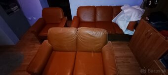 Predám  koženú sedaciu súpravu - 3