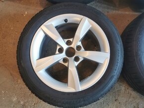 DISKY orig. Audi R16 5x112 + pneu Dunlop letne - 3