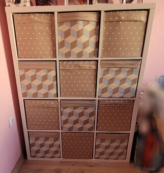 Regál / skrinka na boxy ikea - 3
