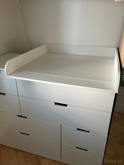 Prebalovací pult na Nordli + prebalovacia podložka Ceba - 3