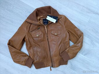 Nová dámska kožená bunda Stradivarius...vel.Sk - 3