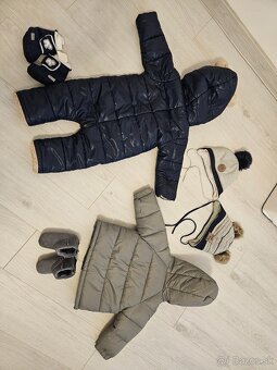 Detské zimné oblečenie kombinéza bundička 3-6 mesiacov - 3