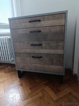 Posteľ nočné stolíky komoda - 3