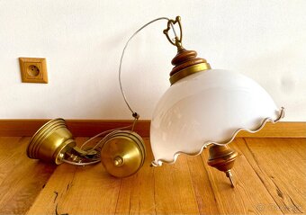 Starý krásný stahovací lustr - 3