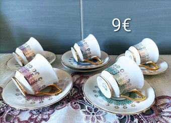 Retro šálky+ podšálky - 3