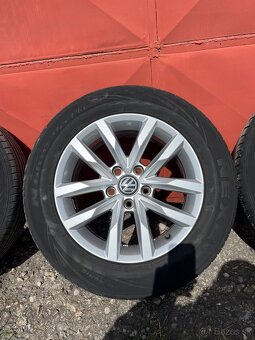 Sada letných pneumatík na originálnych VW diskoch - 3