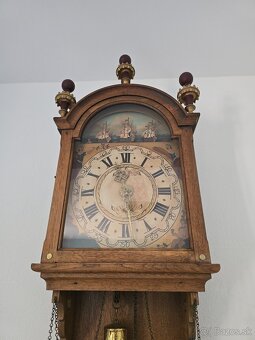 Starožitné nástenné drevene hodiny... - 3