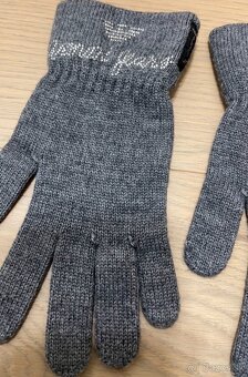 Armani rukavice M - L šedé - 3