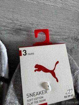 NOVÉ Puma 3 páry ponožiek 39-42 NOVÉ - 3