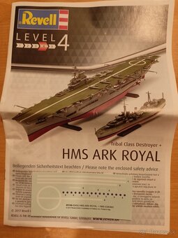 HMS ARK ROYAL + Tribal class destroyer - 3