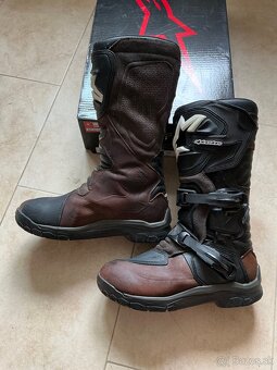 Vysoké čižmy Alpinestars Adventure hnedo-čierne 44.5/10 - 3