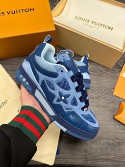 Louis Vuitton tenisky all Blue komplet balenie - 3