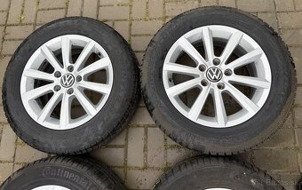 Volkswagen Alu zimná sada 5x112 R16 Continental 215/60 R16 - 3