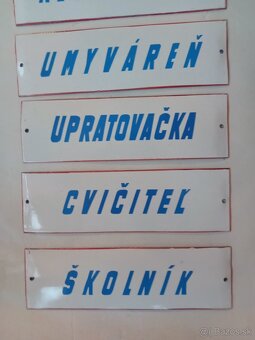 Smaltované tabuľky - 3