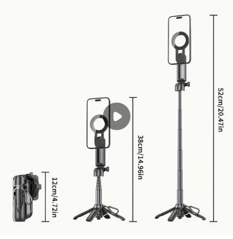 Predám selfie tyč na mobil s magnetom a stojanom - 3