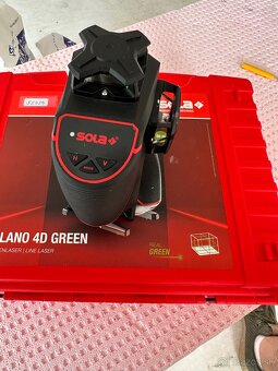 Krížový líniový laser SOLA Plano 4D green - zelený - 3