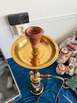 Raritna vodna fajka (shisha) novoborske sklo bohemia - 3