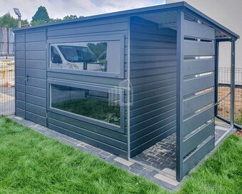 Záhradný domček 3,5x2, antracit - 3