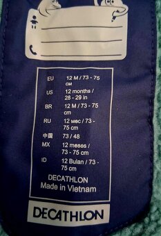 PREDÁM CHLAPČENSKÝ OVERAL vel.12M, 73-75 cm - 3