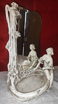 Royal Dux - figurálne zrkadlo - 3