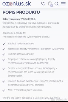 Termostat Viessmann vitotrol 200-A - 3