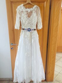 Ručne vyšívané svadobné šaty Príbeh víly - 3